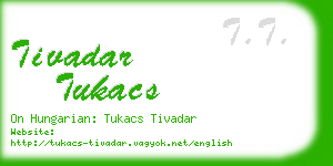 tivadar tukacs business card